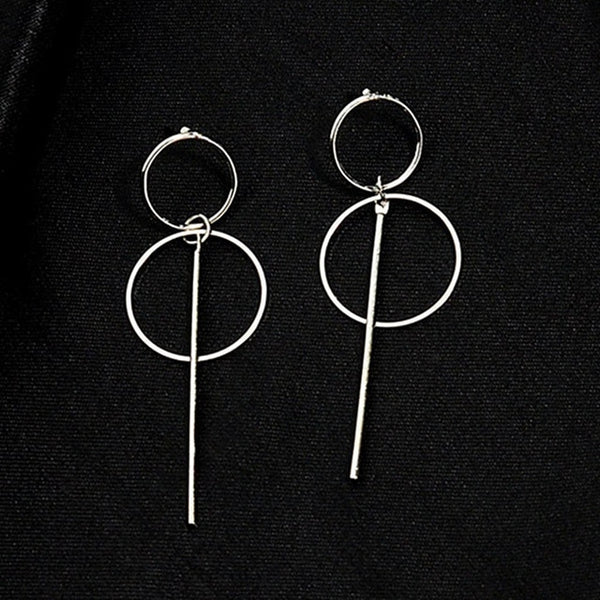 Gold Metal Tassel Earrings for Women Long
