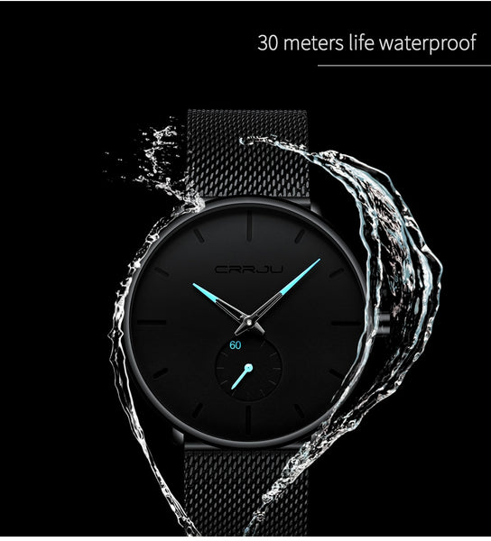 Crrju Fashion Mens Watches Top Brand