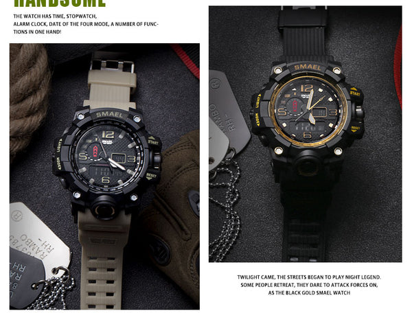 Men Military Watch 50m Waterproof