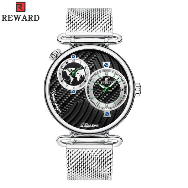 Men's watch in the form of a globe