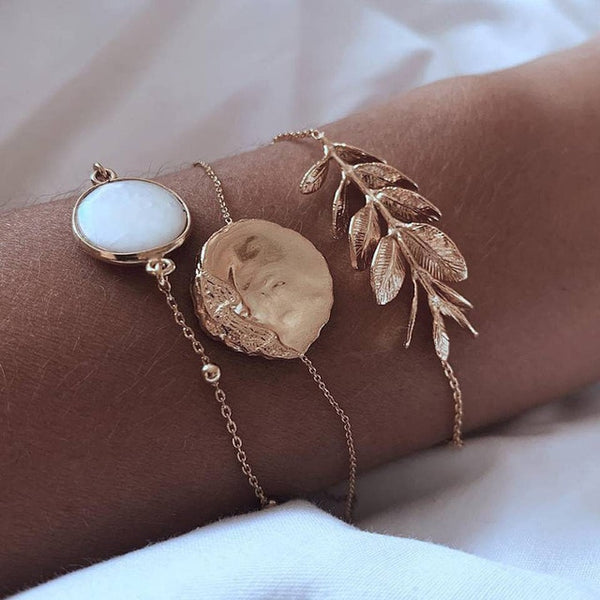 Modyle 5Pcs/set Bohemian Gold color