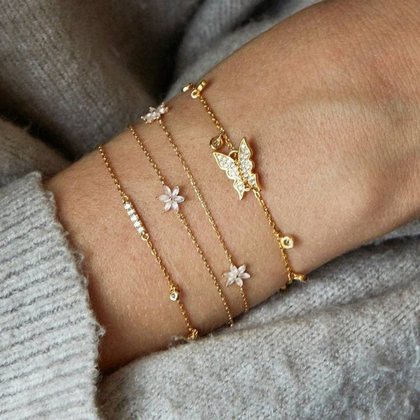 Modyle 5Pcs/set Bohemian Gold color