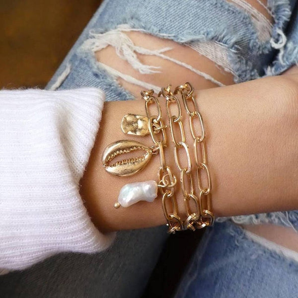 Modyle 5Pcs/set Bohemian Gold color