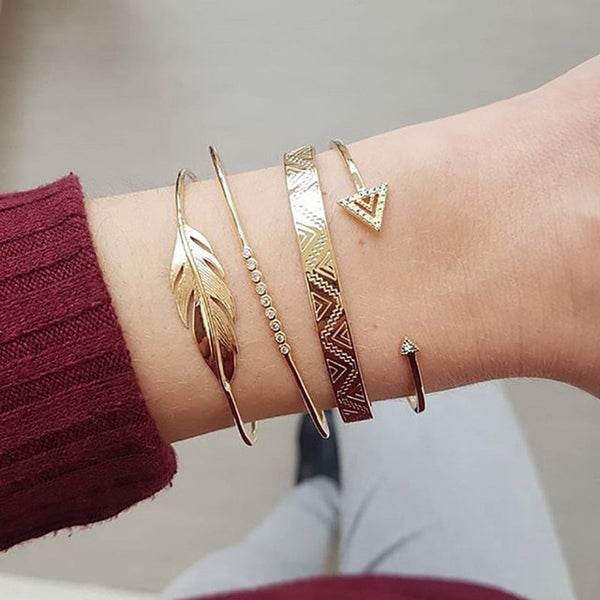 Modyle 5Pcs/set Bohemian Gold color