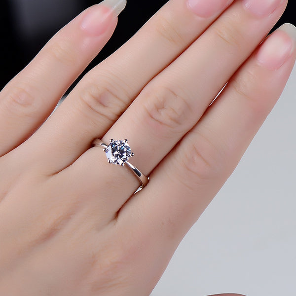 Crystal Wedding Ring for Bridal