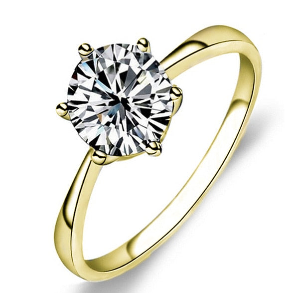 Crystal Wedding Ring for Bridal