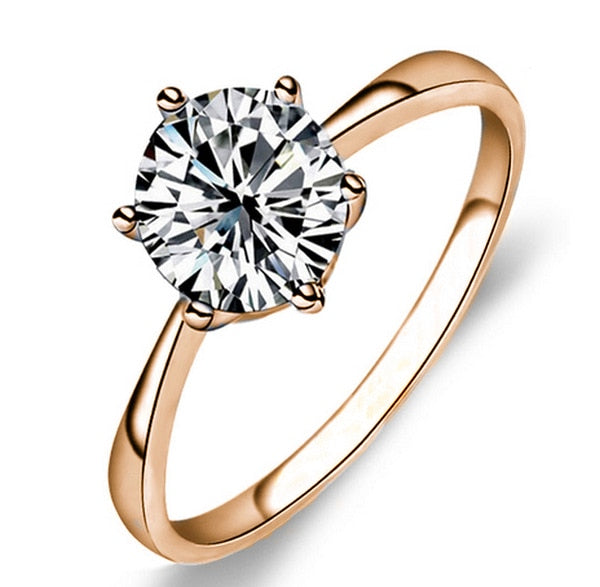 Crystal Wedding Ring for Bridal
