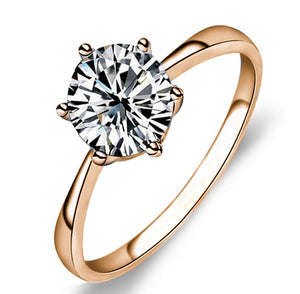 Crystal Wedding Ring for Bridal
