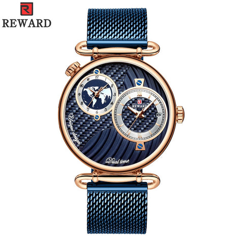 Men's watch in the form of a globe