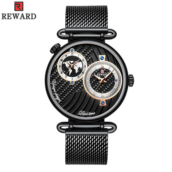 Men's watch in the form of a globe