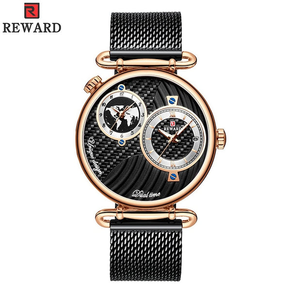 Men's watch in the form of a globe