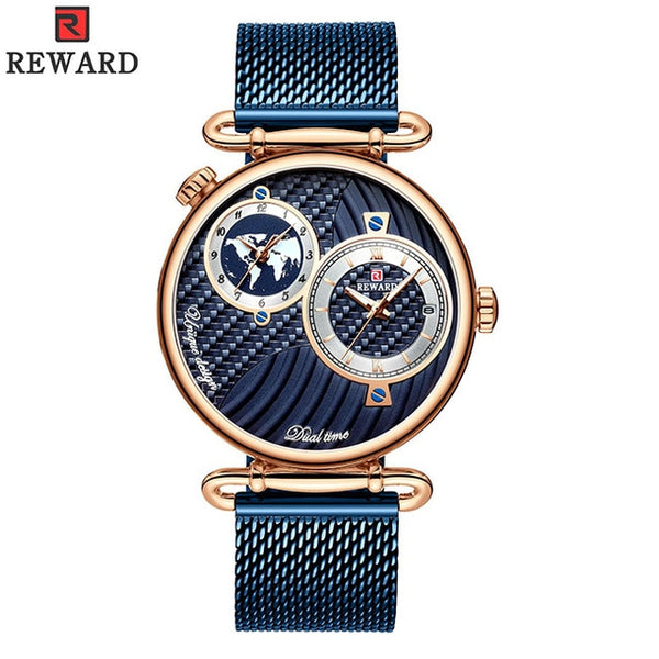 Men's watch in the form of a globe