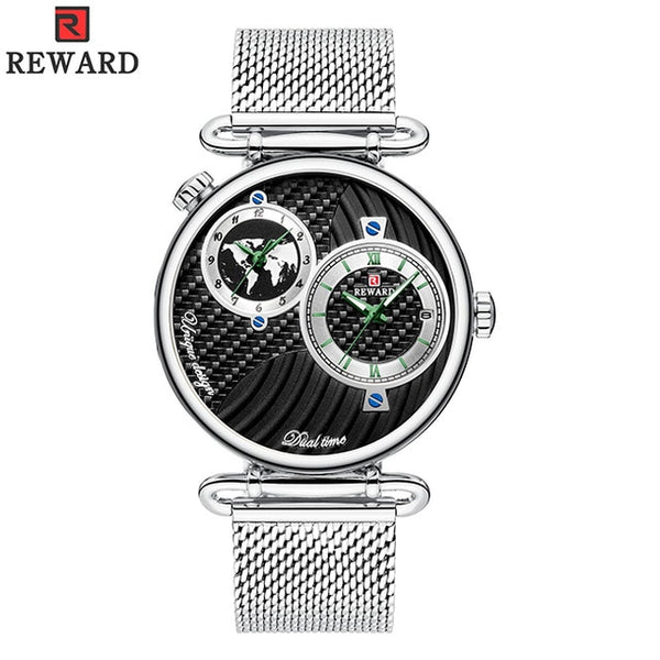 Men's watch in the form of a globe