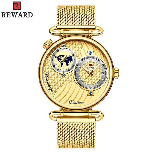 Men's watch in the form of a globe