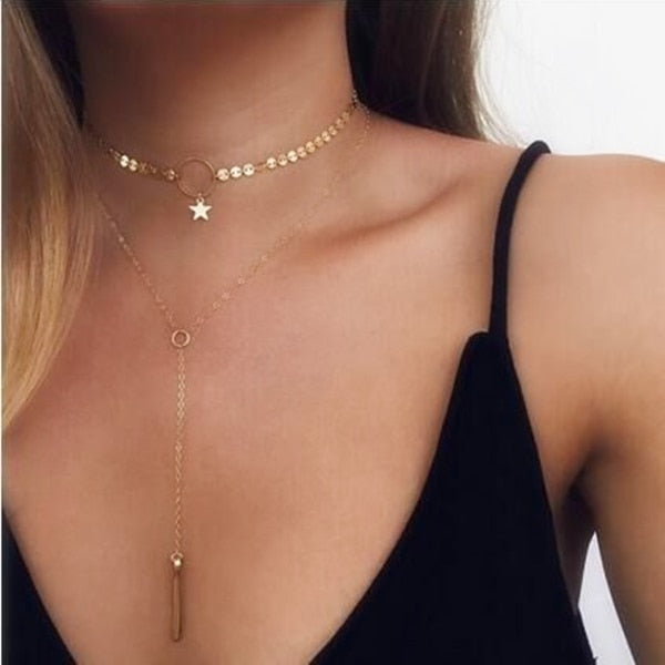 Vintage Multilayer Crystal Pendant
