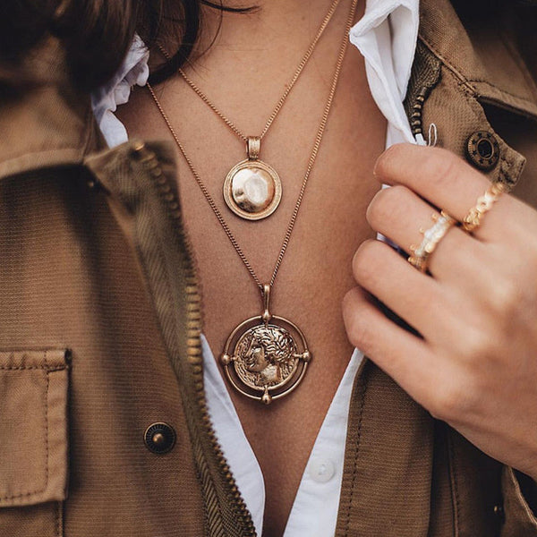Vintage Multilayer Crystal Pendant