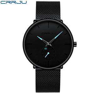 Crrju Fashion Mens Watches Top Brand