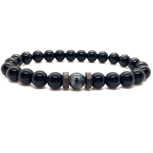 Men Bracelet Natural Moonstone Bead